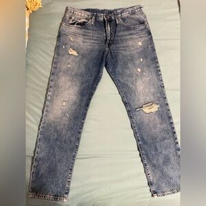 Ralph Lauren Denim & Supply Distressed Blue Jeans